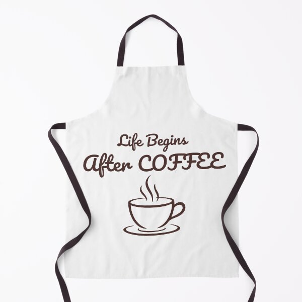 Aperçu de l'œuvre Life Begins After Coffee – Funny Coffee Lover Quote créée et vendue par J0b4t.