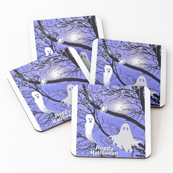 Item preview, Happy Halloween. Two Ghosts And The Night Sky. designed and sold by Dinasshop.