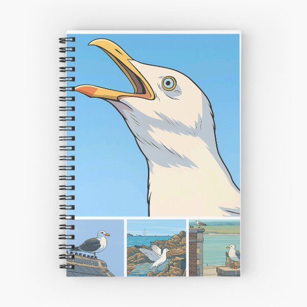 Item preview, Coastal Bird Portrait Vintage Seabird Collage Poster Art designed and sold by White-Camel.
