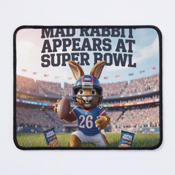 Item preview, RABBIT AT SUPER BOWL 2026 TEE SHIRTS ai generated created by frasues designed and sold by frasues.