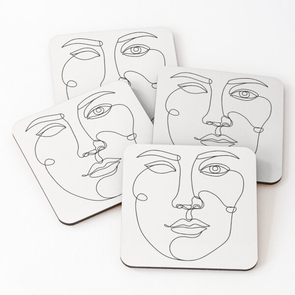 Item preview, _Abstract face from one line designed and sold by  ViralVisionsCreating .
