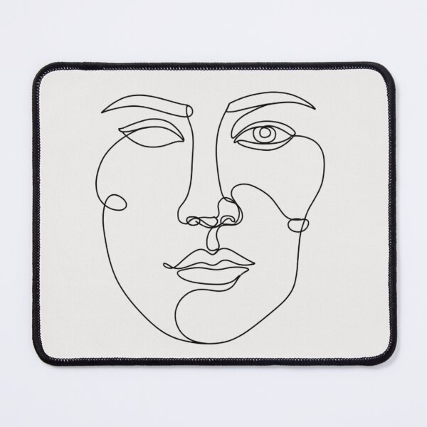 Item preview, _Abstract face from one line designed and sold by ViralVisionsCreating .