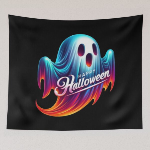 Item preview, halloween colorful ghost designed and sold by szydelkowanika.