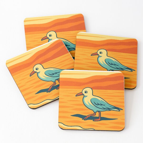 Item preview, Colorful Seabird Vintage Coastal Bird Collection Poster Art designed and sold by White-Camel.