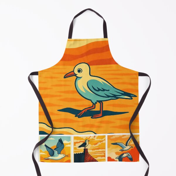 Item preview, Colorful Seabird Vintage Coastal Bird Collection Poster Art designed and sold by White-Camel.