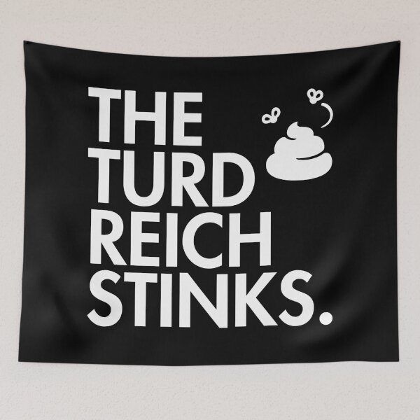 Item preview, The Turd Reich Stinks - stinky poop edition (white text) designed and sold by Thelittlelord.