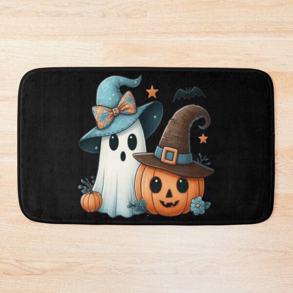 Item preview, ghost and pumpkin in witches' hats designed and sold by szydelkowanika.