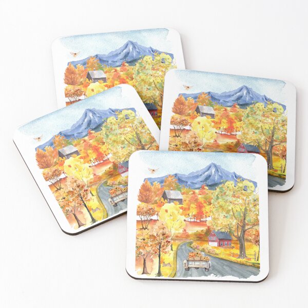 Item preview, Autumn vibes, fall with all the lovely colours in a cottage view picture  designed and sold by HowAboutTee.