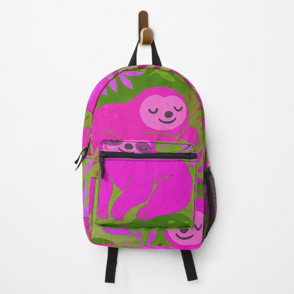 Item preview, Pink Sloths in a Tropical Jungle designed and sold by SassyArtistry.
