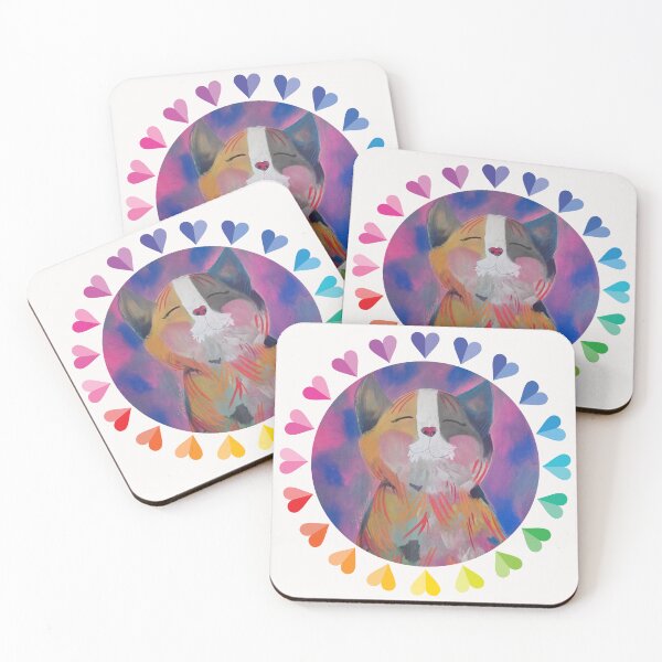 Item preview, Hearts Felicity Kitty designed and sold by ByToriKelley.