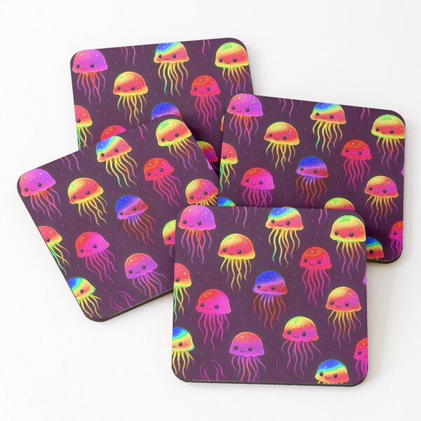 Item preview, Pink Neon Jellyfish Pattern designed and sold by SassyArtistry.