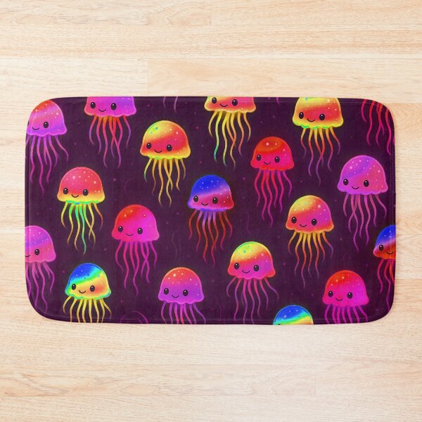 Item preview, Pink Neon Jellyfish Pattern designed and sold by SassyArtistry.