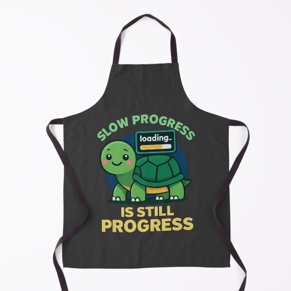 Item preview, Turtle Quote – “Slow Progress Is Still Progress” | Minimalist Loading Design designed and sold by Modivox.
