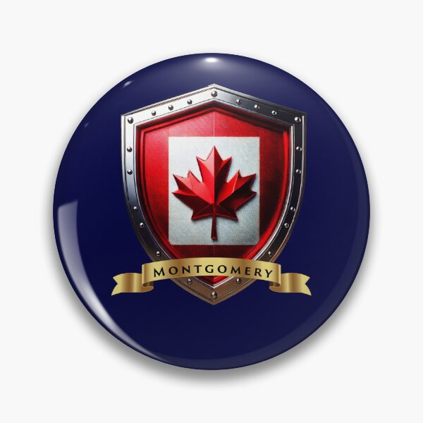 Item preview, Montgomery Family Canada Shield, Maple Leaf Heraldry Crest designed and sold by Highlandkings.
