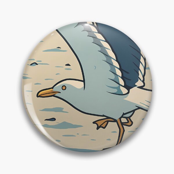 Item preview, Beach Landing Vintage Seagull Shore Arrival Poster Art designed and sold by White-Camel.