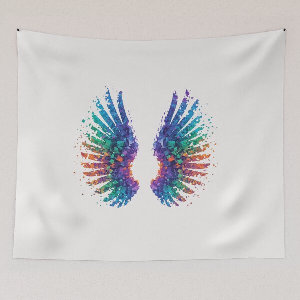 Item preview, Abstract wing made of pixels designed and sold by  ViralVisionsCreating .
