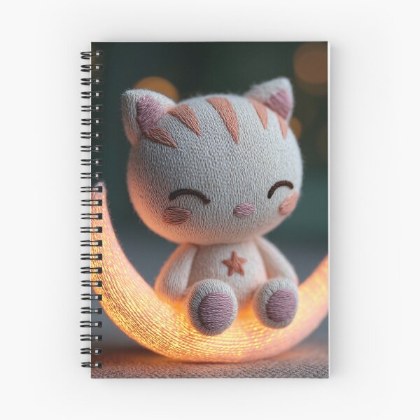Item preview, Cute Sleepy Kitten on a Glowing Crescent Moon designed and sold by TheColorKey.