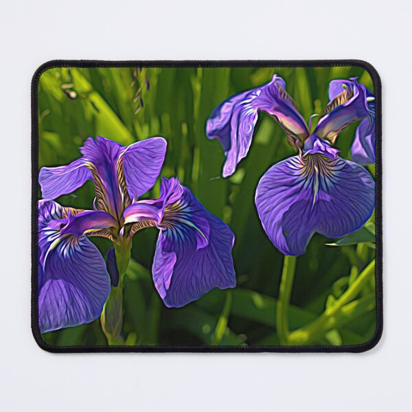 Item preview, Expressionist Irises designed and sold by mahnkephotos.