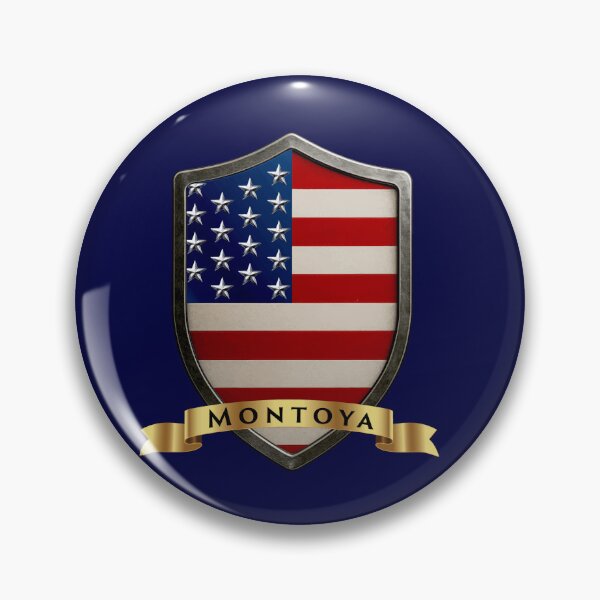 Item preview, Montoya Family USA Shield, Stars & Stripes Pride Crest designed and sold by Highlandkings.