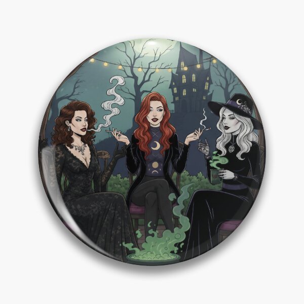Item preview, Covens Smoke Break – Witchy Trio Relaxing with Spells and Style. designed and sold by Spark2Seduction.