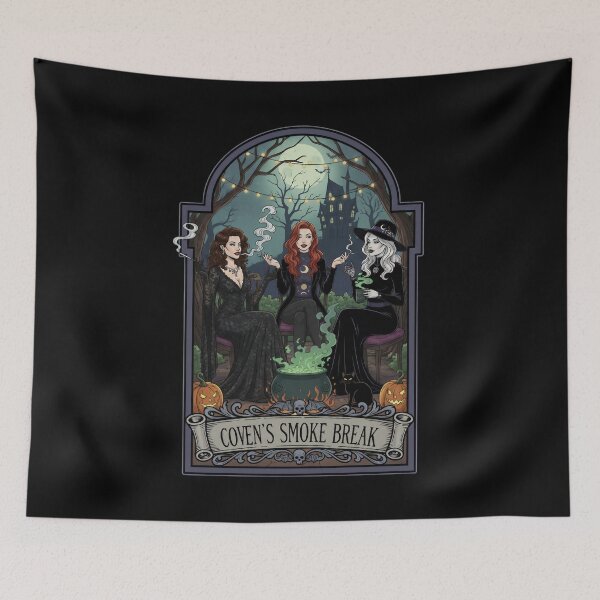 Item preview, Covens Smoke Break – Witchy Trio Relaxing with Spells and Style. designed and sold by Spark2Seduction.