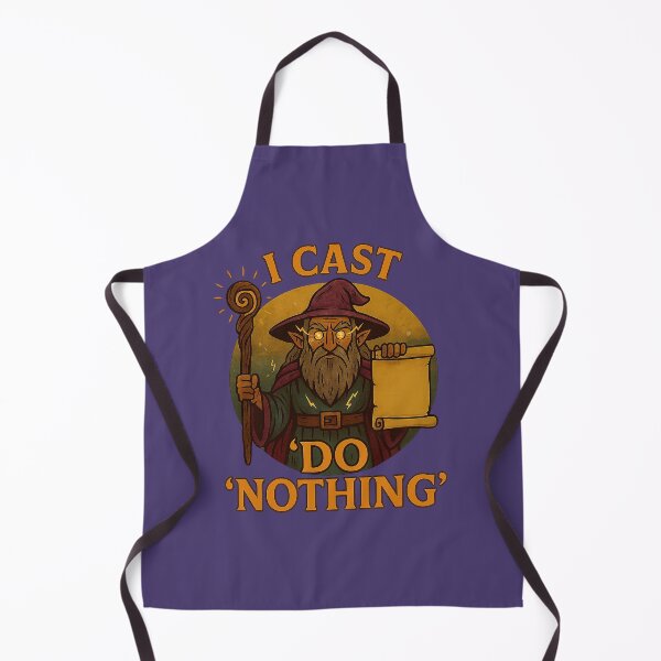 Item preview, Wizard Quote – “I Cast ‘Do Nothing’” | Fantasy Staff & Scroll Design designed and sold by Modivox.