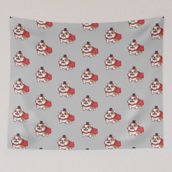 Item preview, Funny Bulldog Vampire – Cute Kawaii Dog with Vampire Costume Cartoon designed and sold by Dino-Lune.