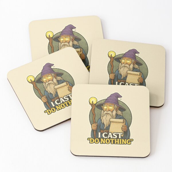 Item preview, Lazy Wizard – “I CAST ‘DO NOTHING’” Spellcaster Design designed and sold by Modivox.