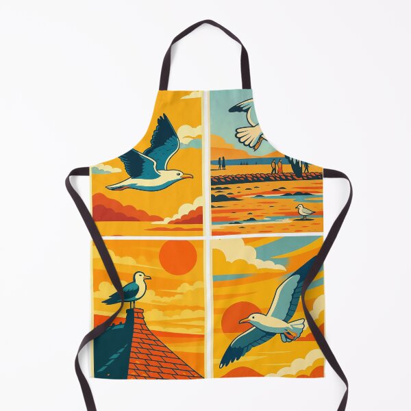 Item preview, Coastal Moments Vintage Seabird Collection Sunset Gallery Poster Art designed and sold by White-Camel.