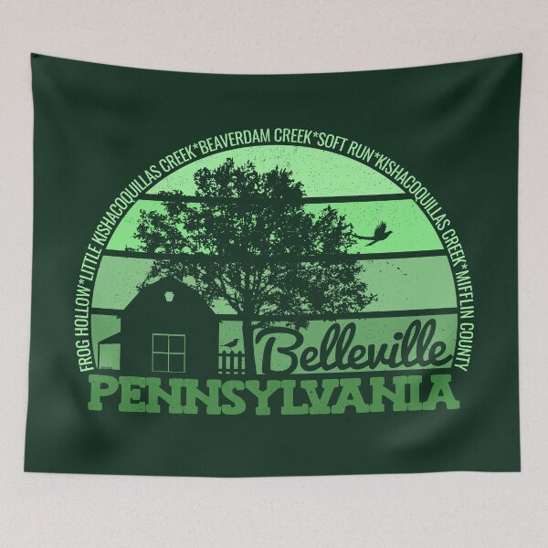 Item preview, Belleview Pennsylvania Sunset Retro Vintage Local Pride Logo designed and sold by CRHPOD20.