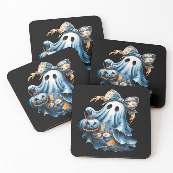 Item preview, autumn halloween ghost with pumpkin designed and sold by szydelkowanika.