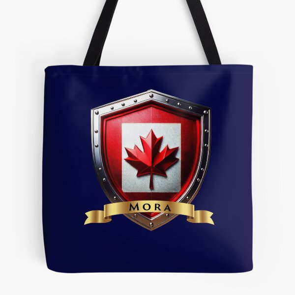 Item preview, Mora Family Canada Shield, Maple Leaf Heraldry Crest designed and sold by Highlandkings.