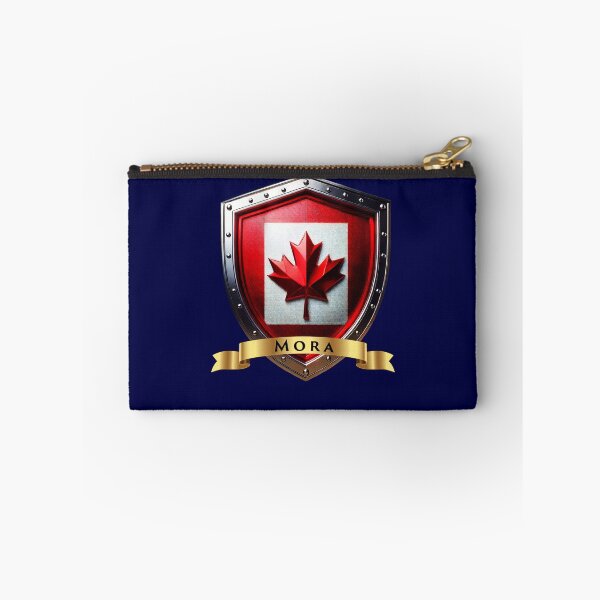 Item preview, Mora Family Canada Shield, Maple Leaf Heraldry Crest designed and sold by Highlandkings.