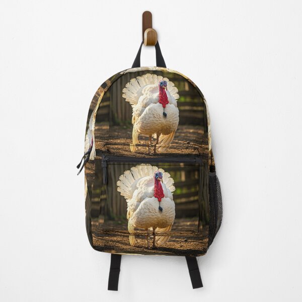 Item preview, “Snow-Feathered Majesty – The White Turkey” designed and sold by PawPrintedArt.