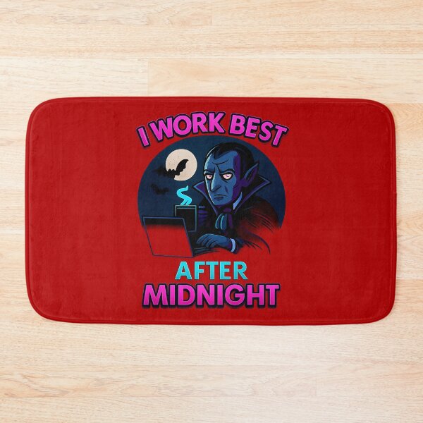 Item preview, Midnight Hustle – Vampire Working Late | Neon Gothic Night Owl Design designed and sold by Modivox.