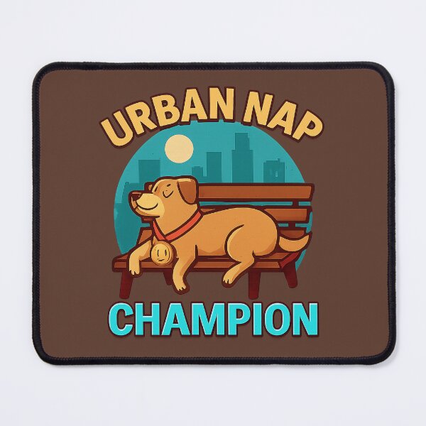 Item preview, Dog Quote – “Urban Nap Champion” | City Chill Graphic Design designed and sold by Modivox.
