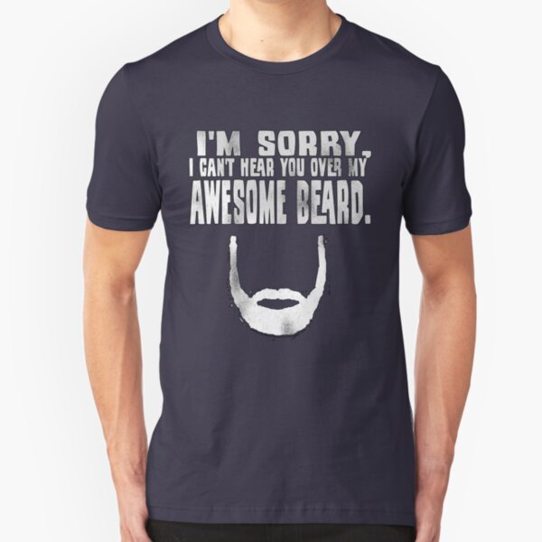 Awesome Beard Slim Fit T-Shirt