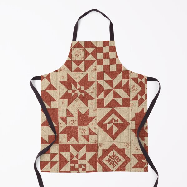 Item preview, Vintage Red White Patchwork Quilt designed and sold by SassyArtistry.