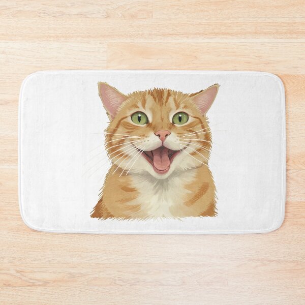 Item preview, Happy Smiling Ginger Cat Meme designed and sold by TeeARTHY.