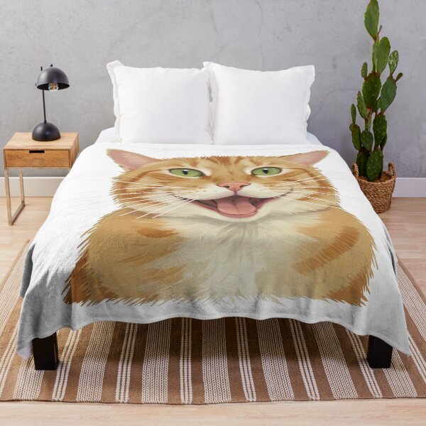 Item preview, Happy Smiling Ginger Cat Meme designed and sold by TeeARTHY.