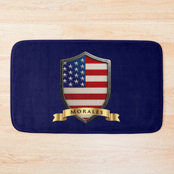 Item preview, Morales Family USA Shield, Stars & Stripes Heritage Crest designed and sold by Highlandkings.