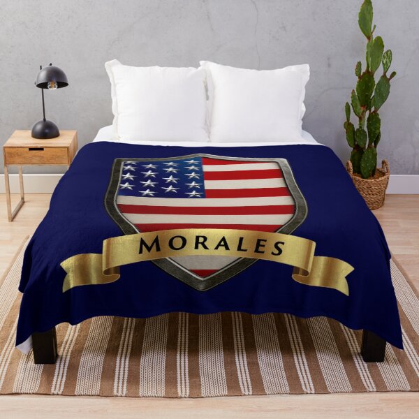 Item preview, Morales Family USA Shield, Stars & Stripes Heritage Crest designed and sold by Highlandkings.