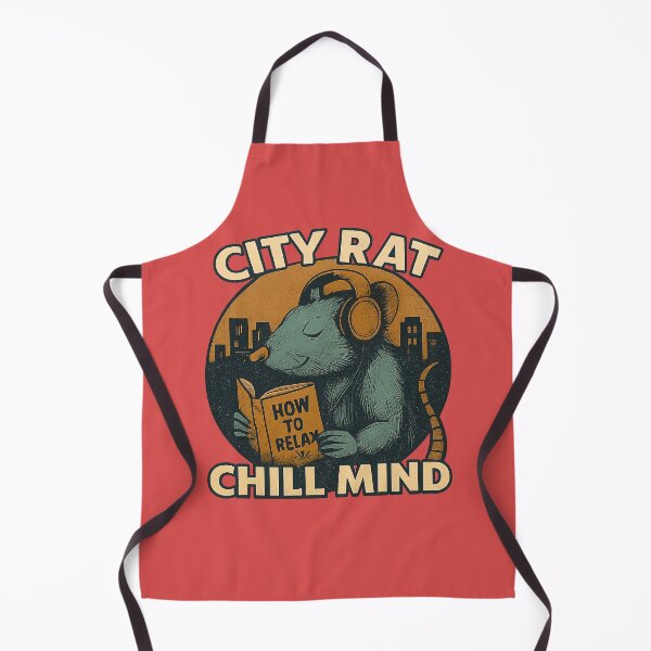 Item preview, Rat Quote – “City Rat, Chill Mind” | Urban Zen Vintage Design designed and sold by Modivox.
