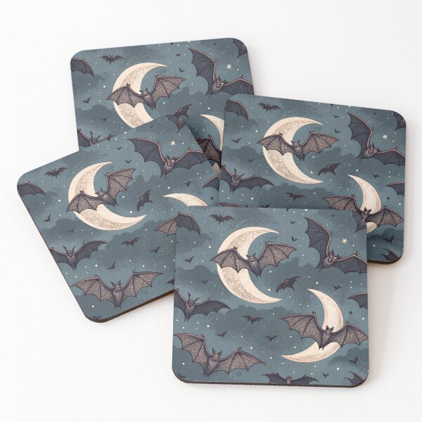 Item preview, Bats and Moon on Night Sky designed and sold by Magnuna.