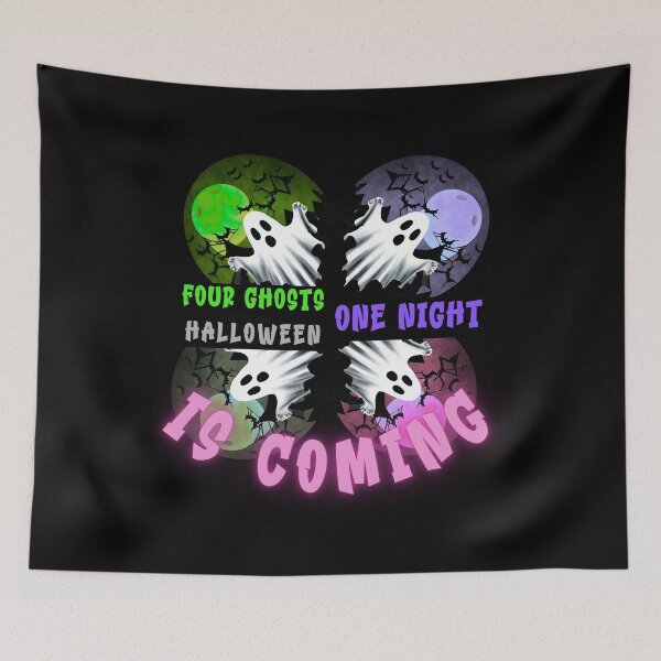 Item preview, Four Ghosts One Night Halloween Is Coming designed and sold by stas0810.