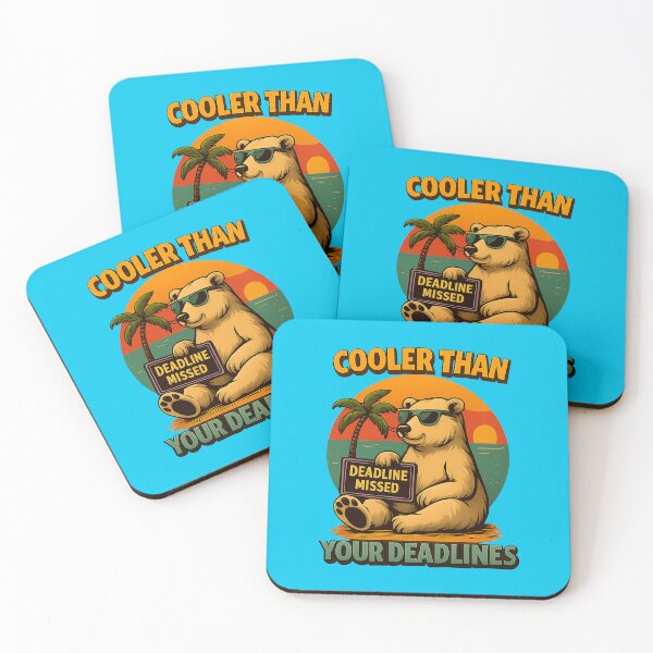 Item preview, Polar Bear Quote – “Cooler Than Your Deadlines” | Chill Beach City Design designed and sold by Modivox.