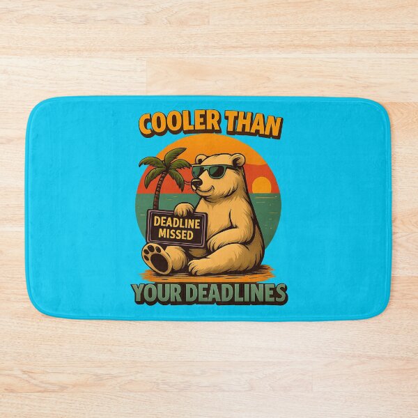 Item preview, Polar Bear Quote – “Cooler Than Your Deadlines” | Chill Beach City Design designed and sold by Modivox.
