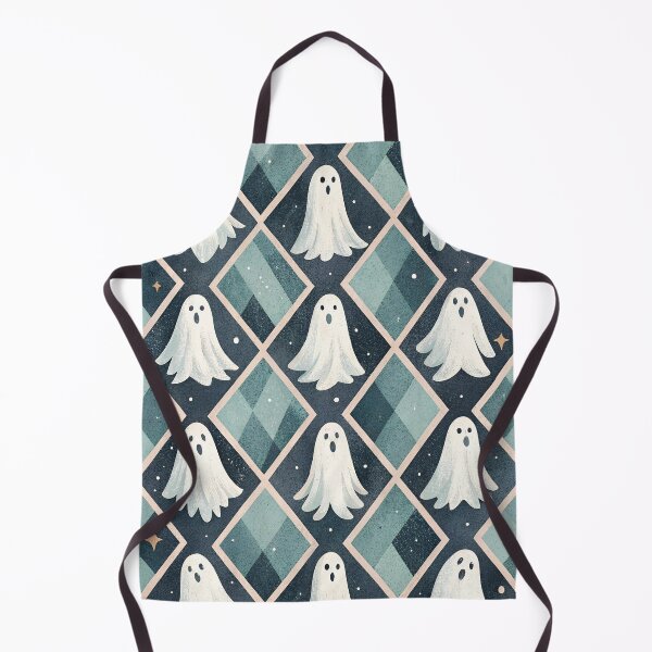 Item preview, Ghosts in a Diamond Grid Halloween designed and sold by Magnuna.