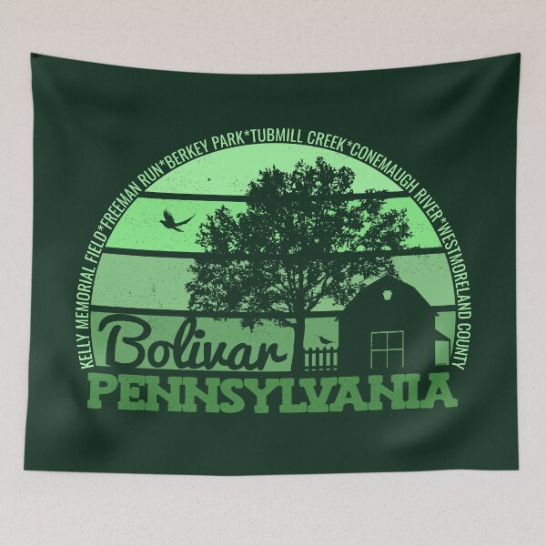 Item preview, Bolivar Pennsylvania Sunset Retro Vintage Local Pride Logo designed and sold by CRHPOD20.