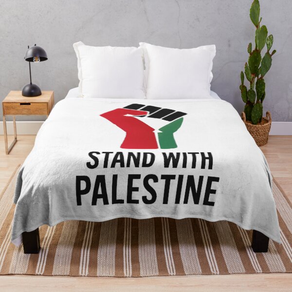 Item preview, Stand With Palestine – Raised Fist Protest Design in Flag Colors designed and sold by BeUniqueCo.